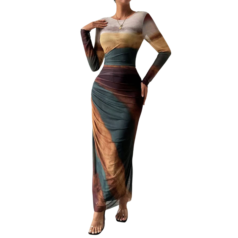 Chastity™ – Abito Bodycon Ruché Stile Leopardo