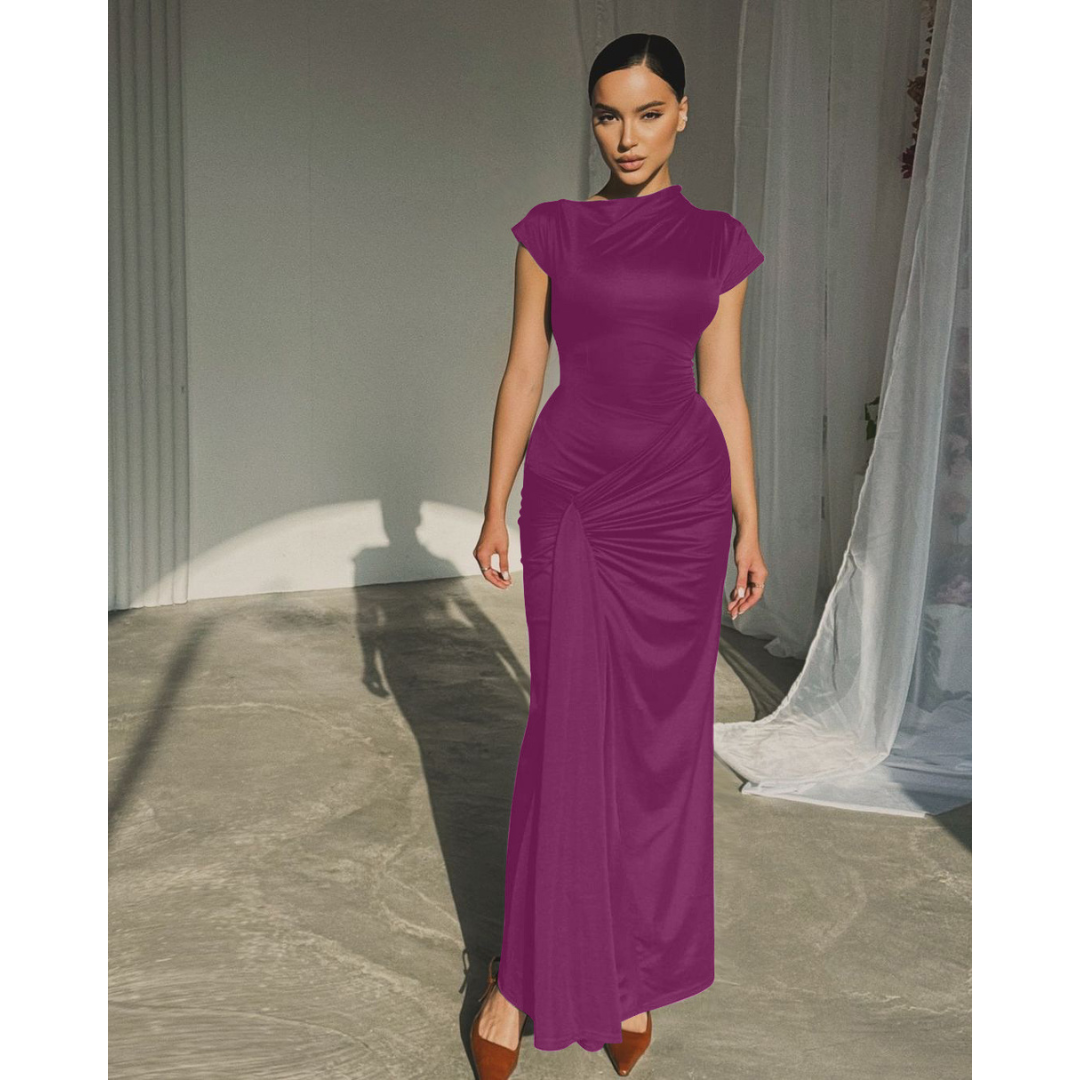 NICOLET™ - Abito da sera bodycon con cravatta formale