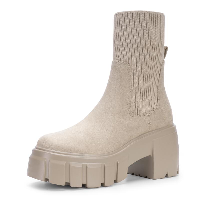 AVA™ - Stivaletti Chelsea da Donna con Tacco Chunky