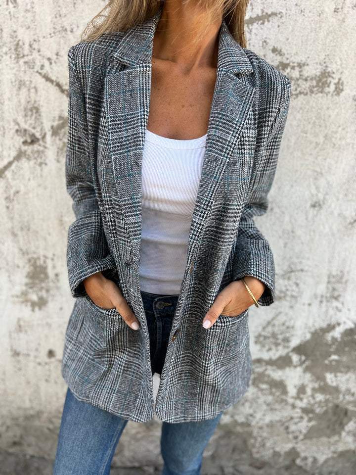 LUCINDA™ - Blazer Classico a Quadri