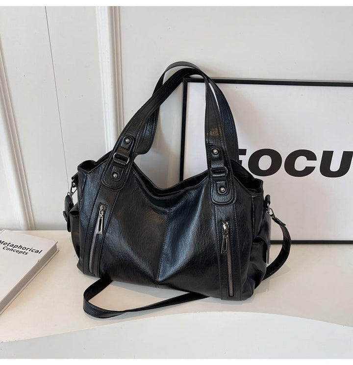NOEMIE™ - Borsa a Spalla in Pelle Classica
