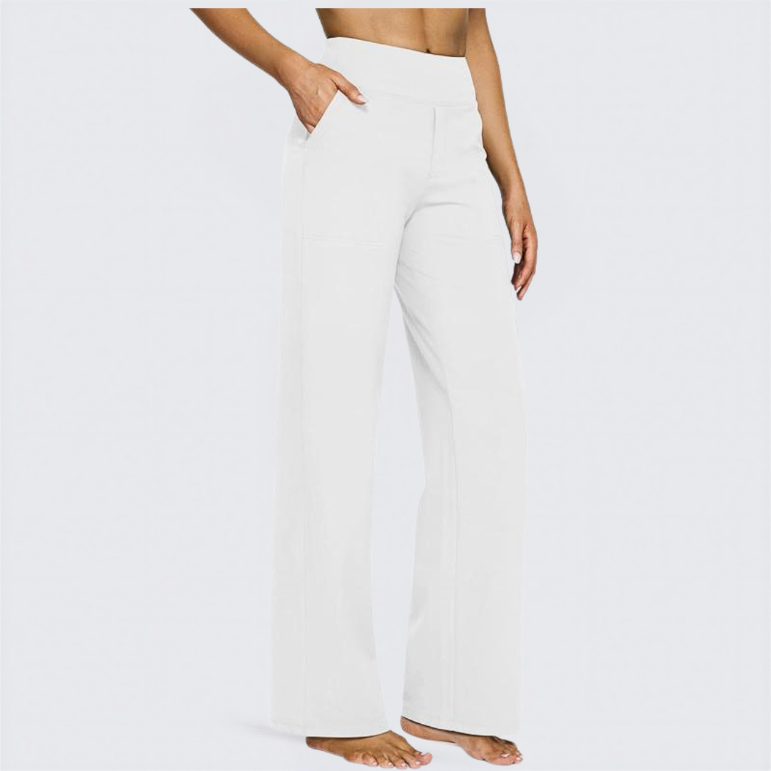 WHITNEY™ - Pantaloni Larghi a Vita Alta e Confortevoli per Yoga e Divertimento all'Aperto