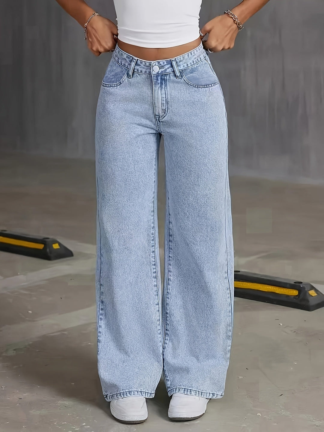 PHILIPPA™ - Jeans Trendy a Vita Alta