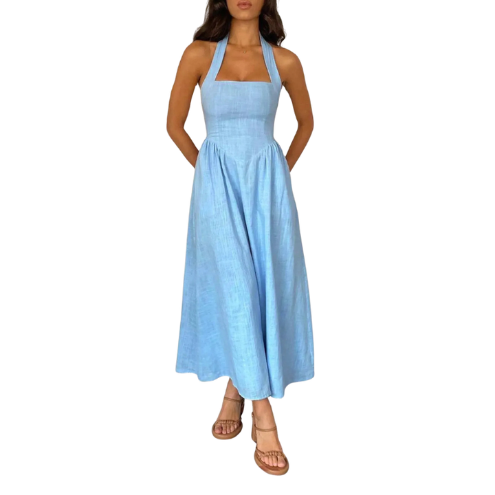 KATE™ – Abito Elegante Senza Maniche a Vita Alta