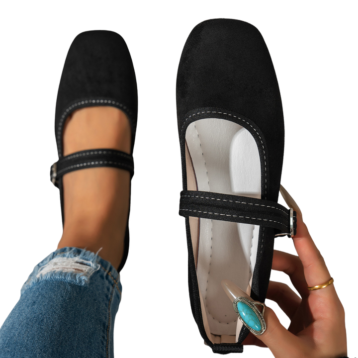 CLEO™ – Scarpe Mary Jane con Punta Quadrata Vintage