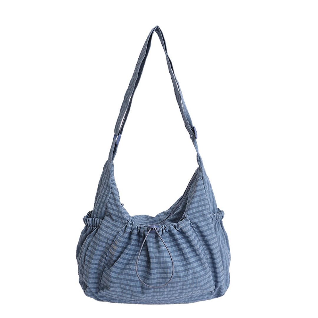 HARLOW™ – Borsa Hobo Cloud con Coulisse a Quadri