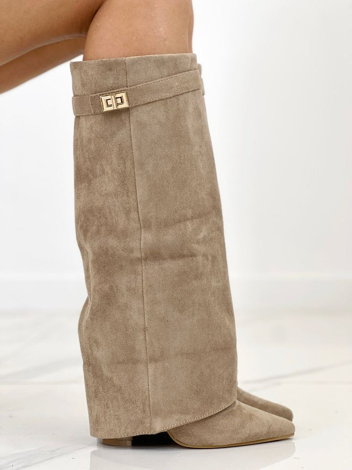 ARABELLA™ - Stivali in Suede Khaki