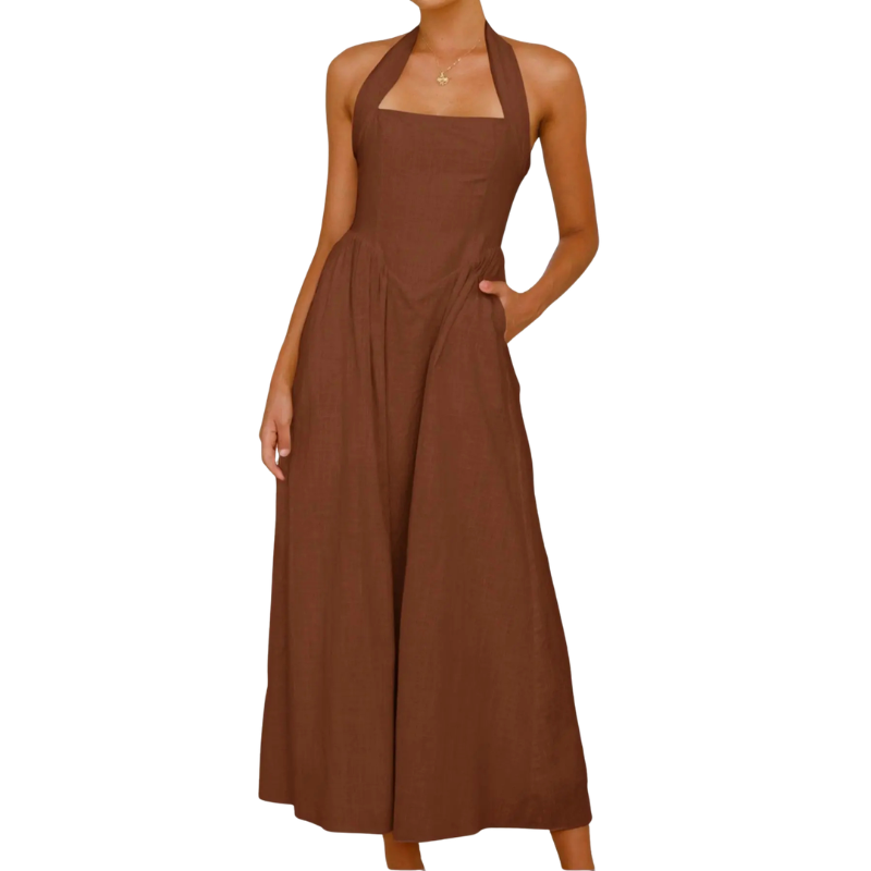KATE™ – Abito Elegante Senza Maniche a Vita Alta