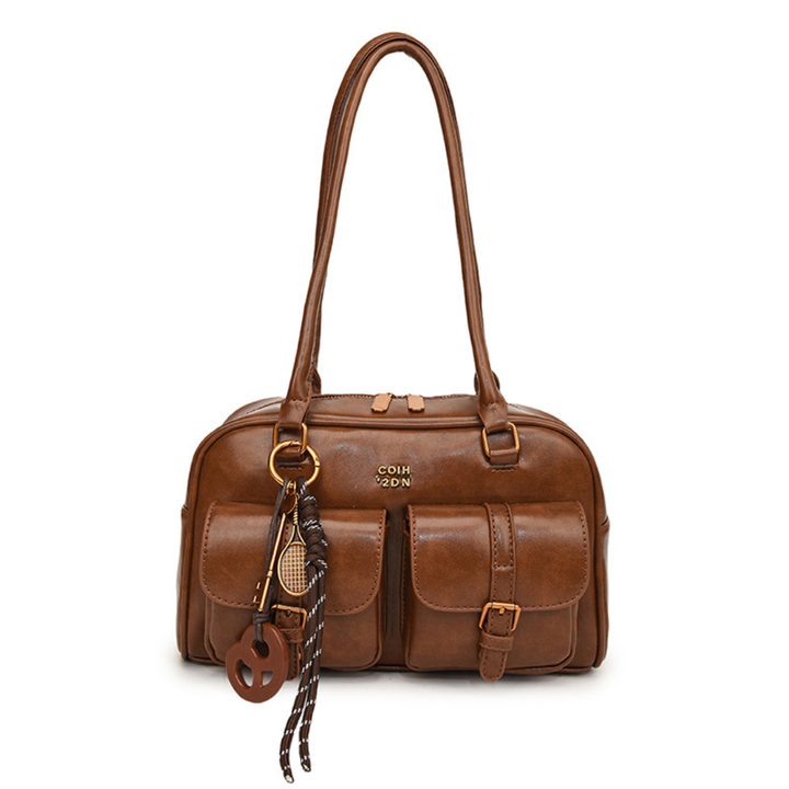 VESPER™ – Borsa a tracolla in PU pelle vintage strutturata
