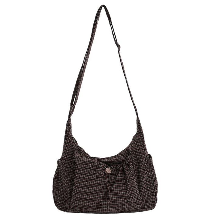 HARLOW™ – Borsa Hobo Cloud con Coulisse a Quadri