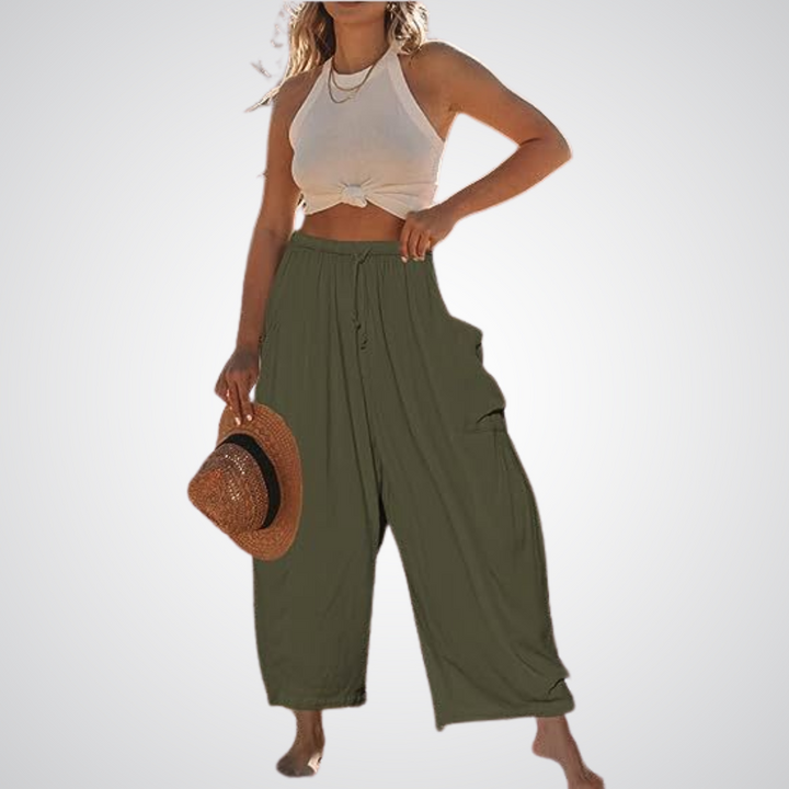 LYNNA™ – Pantaloni Comodi a Gamba Larga
