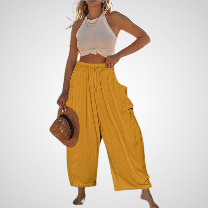 LYNNA™ – Pantaloni Comodi a Gamba Larga
