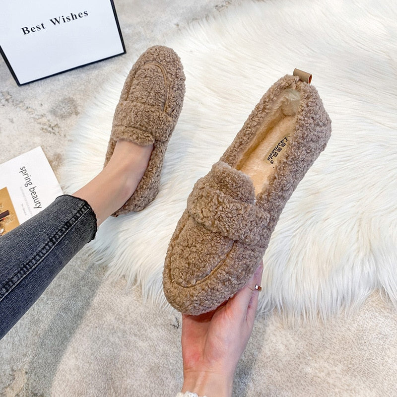 Coco | Cozy Sherpa Loafers