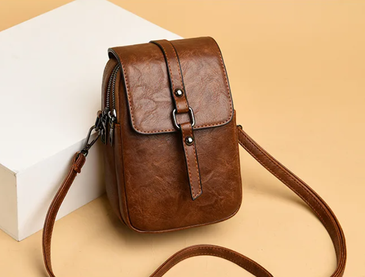 Ginevra | Mini Borsa a Tracolla in Ecopelle Vintage