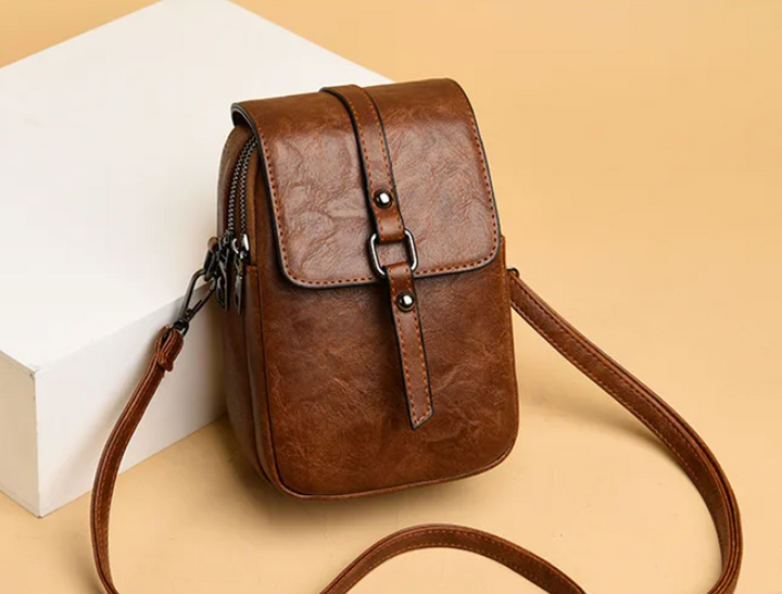 Ginevra | Mini Borsa a Tracolla in Ecopelle Vintage