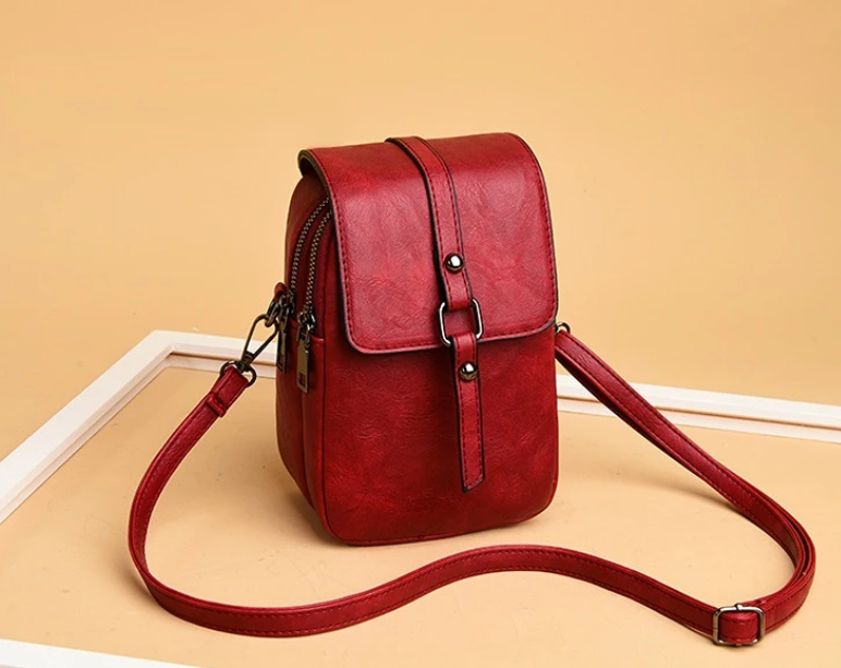 Ginevra | Mini Borsa a Tracolla in Ecopelle Vintage