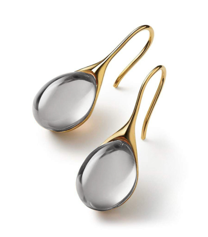 ROMY™ - Orecchini a Goccia in Cristallo in Oro e Argento
