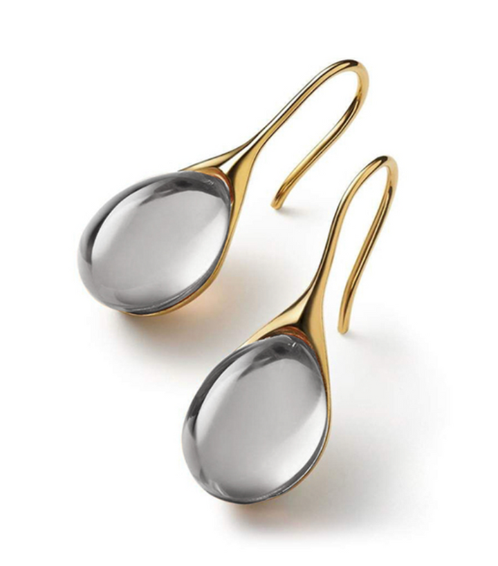 ROMY™ - Orecchini a Goccia in Cristallo in Oro e Argento