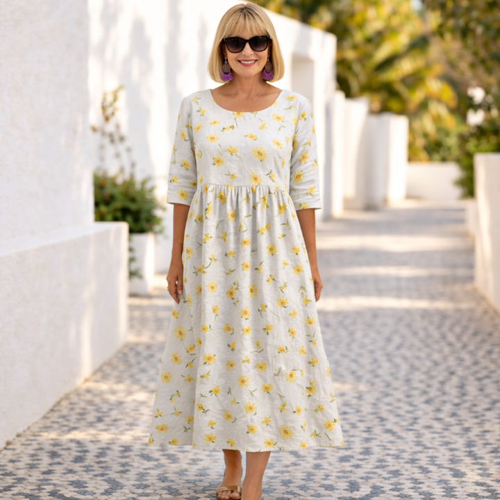 Susan | Vestito floreale con un'atmosfera estiva