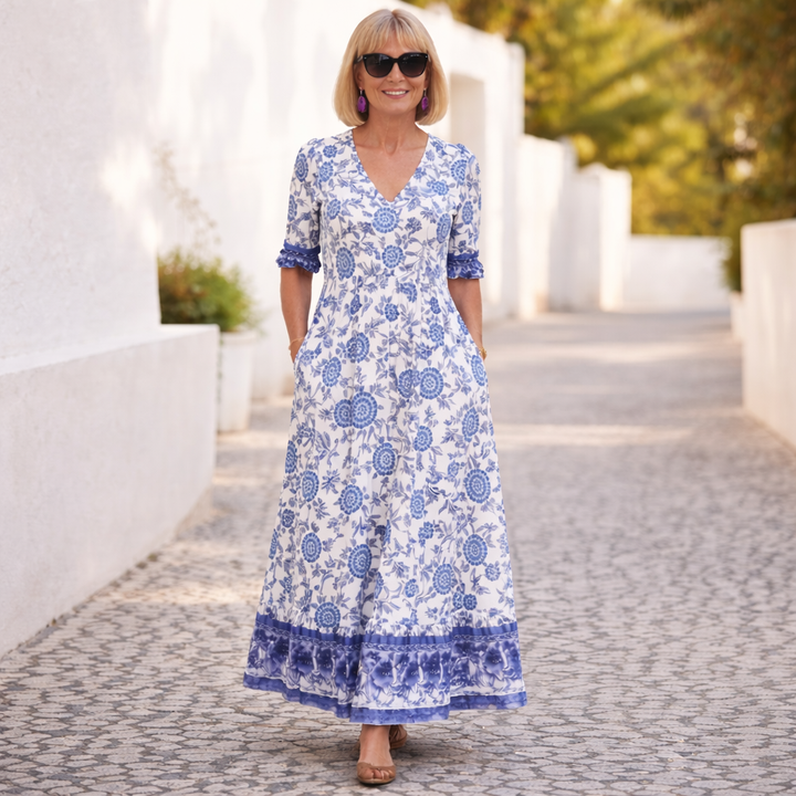Elly | Abito floreale elegante con un tocco di leggerezza