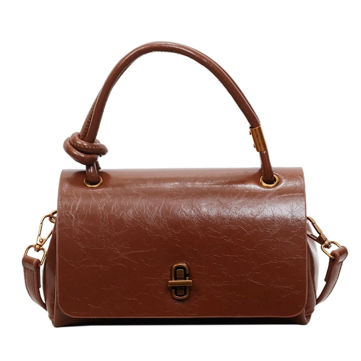 CAMILLE™ – Borsa a Tracolla in Olio-Cera Lucido