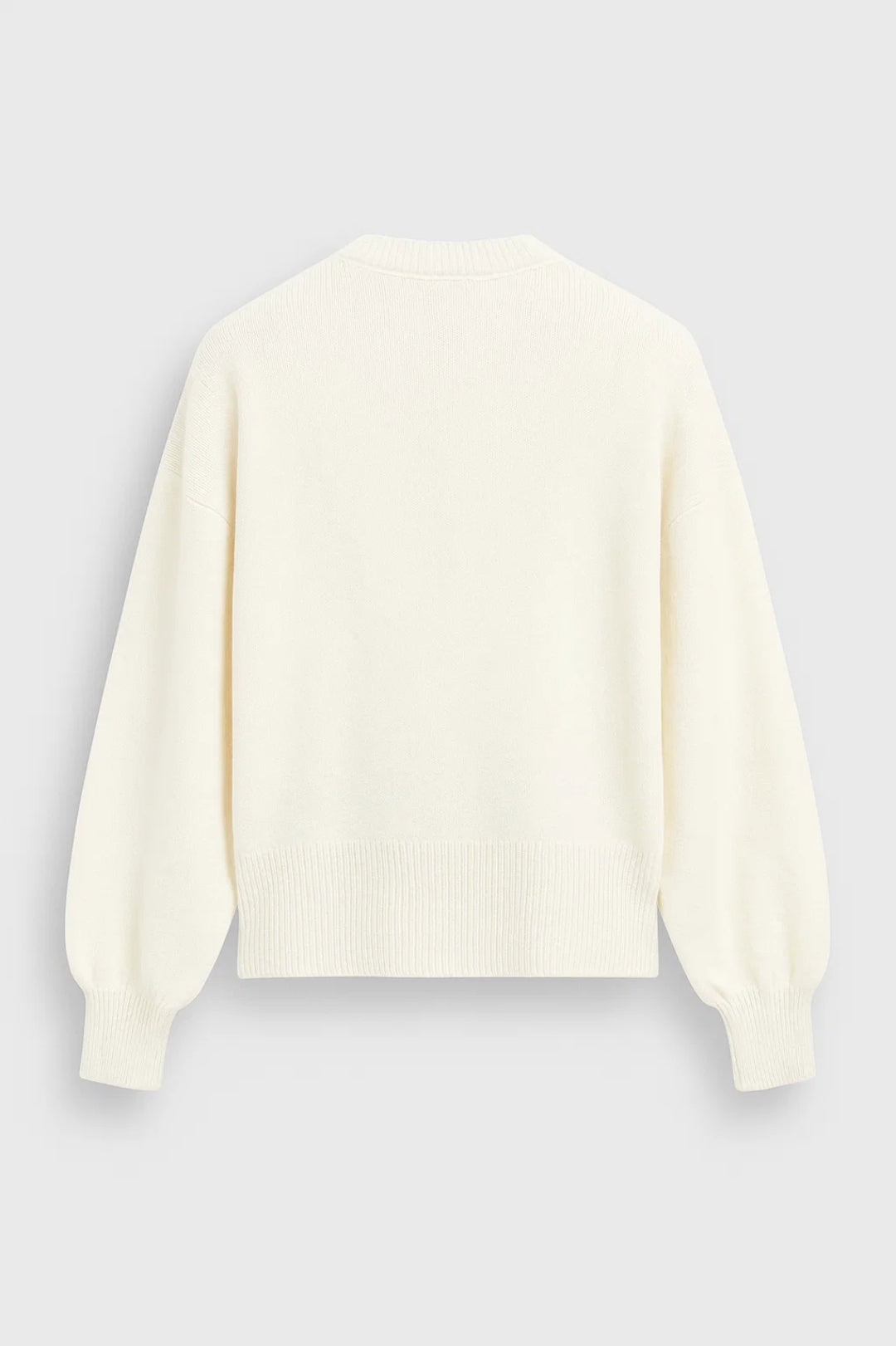 ROMILLY | MAGLIONE BIANCO CON MOTIVO CUORE ROSSO