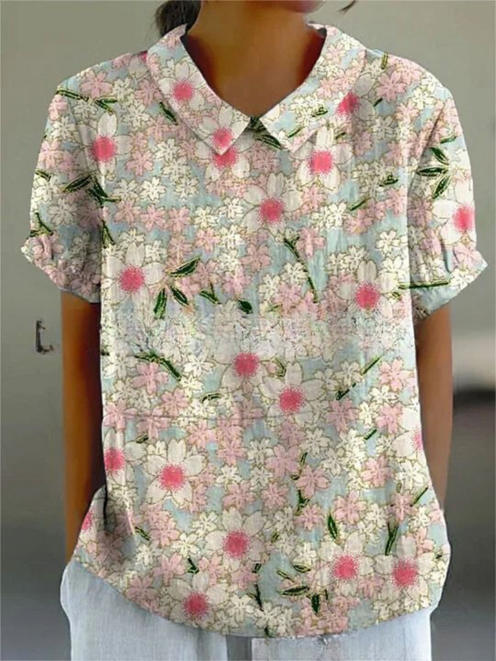 MARLENE™ – Camicia con Stampa Vintage