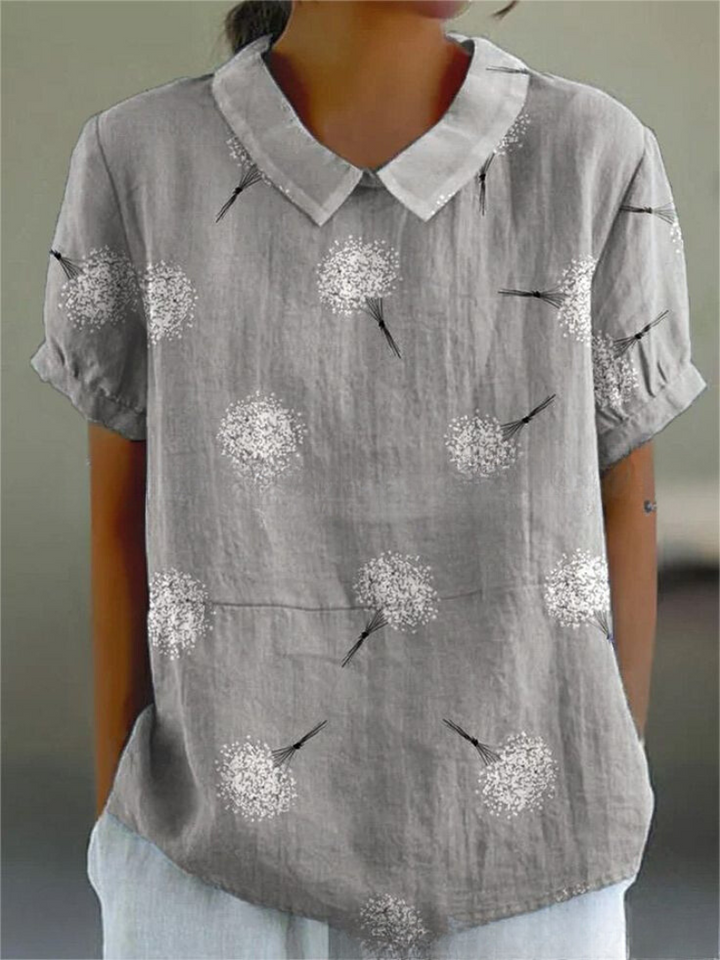 MARLENE™ – Camicia con Stampa Vintage