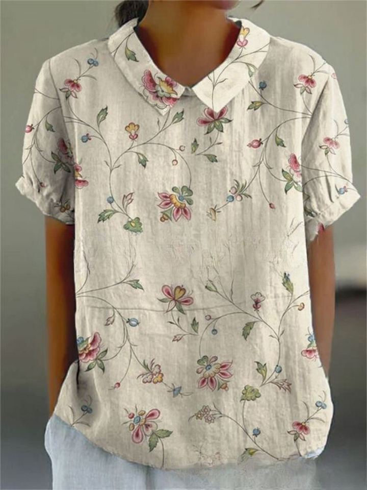 MARLENE™ – Camicia con Stampa Vintage