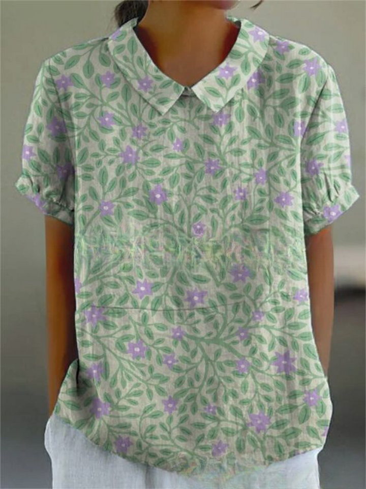 MARLENE™ – Camicia con Stampa Vintage
