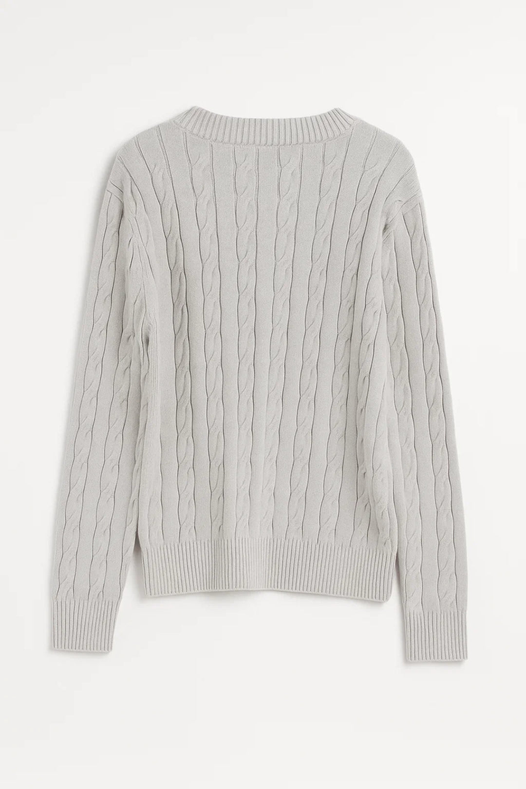 SUNNIVA | MAGLIONE A TRECCE CON SCOLLO A V