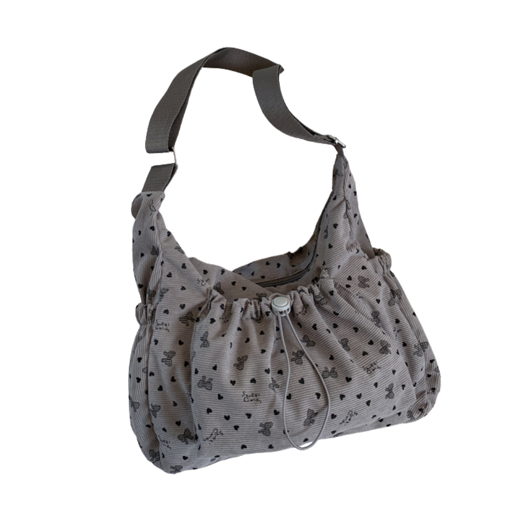 HARLOW™ – Borsa Hobo Cloud con Coulisse a Quadri