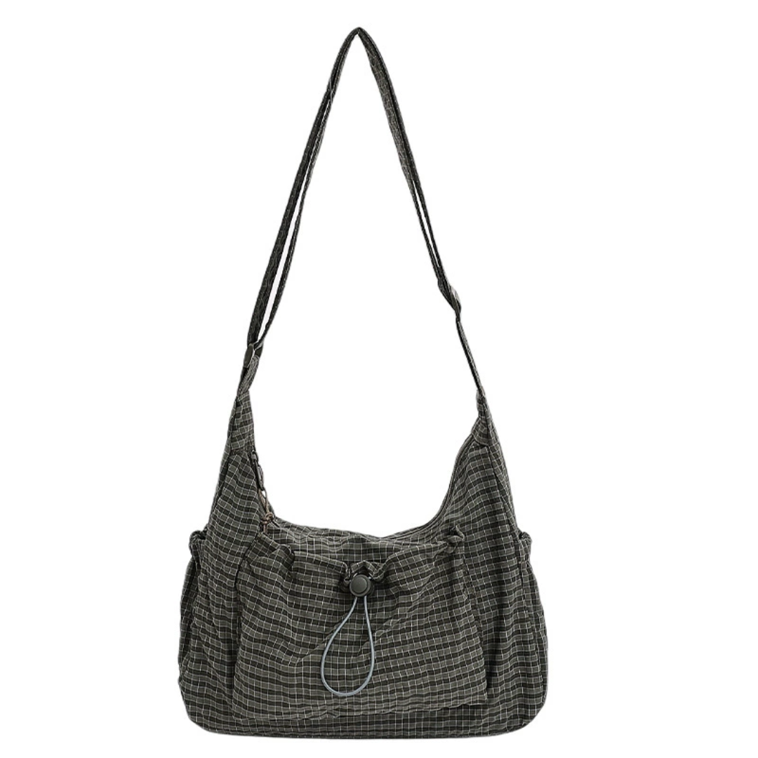 HARLOW™ – Borsa Hobo Cloud con Coulisse a Quadri