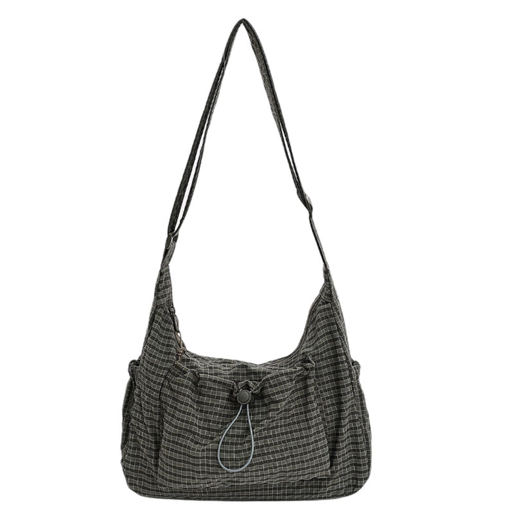 HARLOW™ – Borsa Hobo Cloud con Coulisse a Quadri