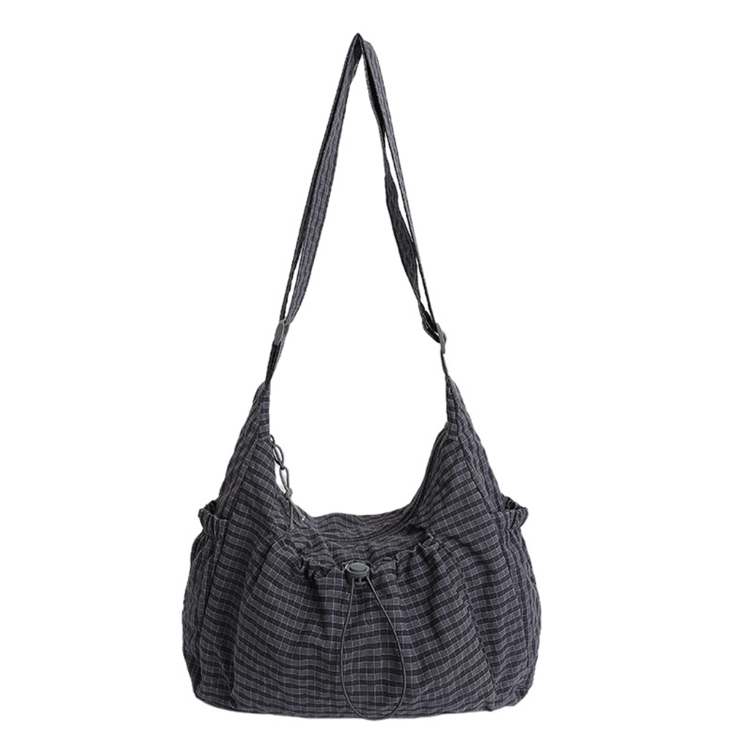 HARLOW™ – Borsa Hobo Cloud con Coulisse a Quadri