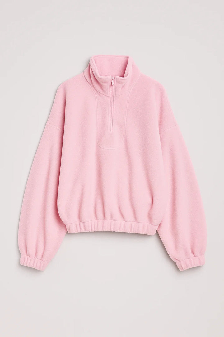 TALWYN | MAGLIONE MEZZO ZIP CON COLLO ALTO