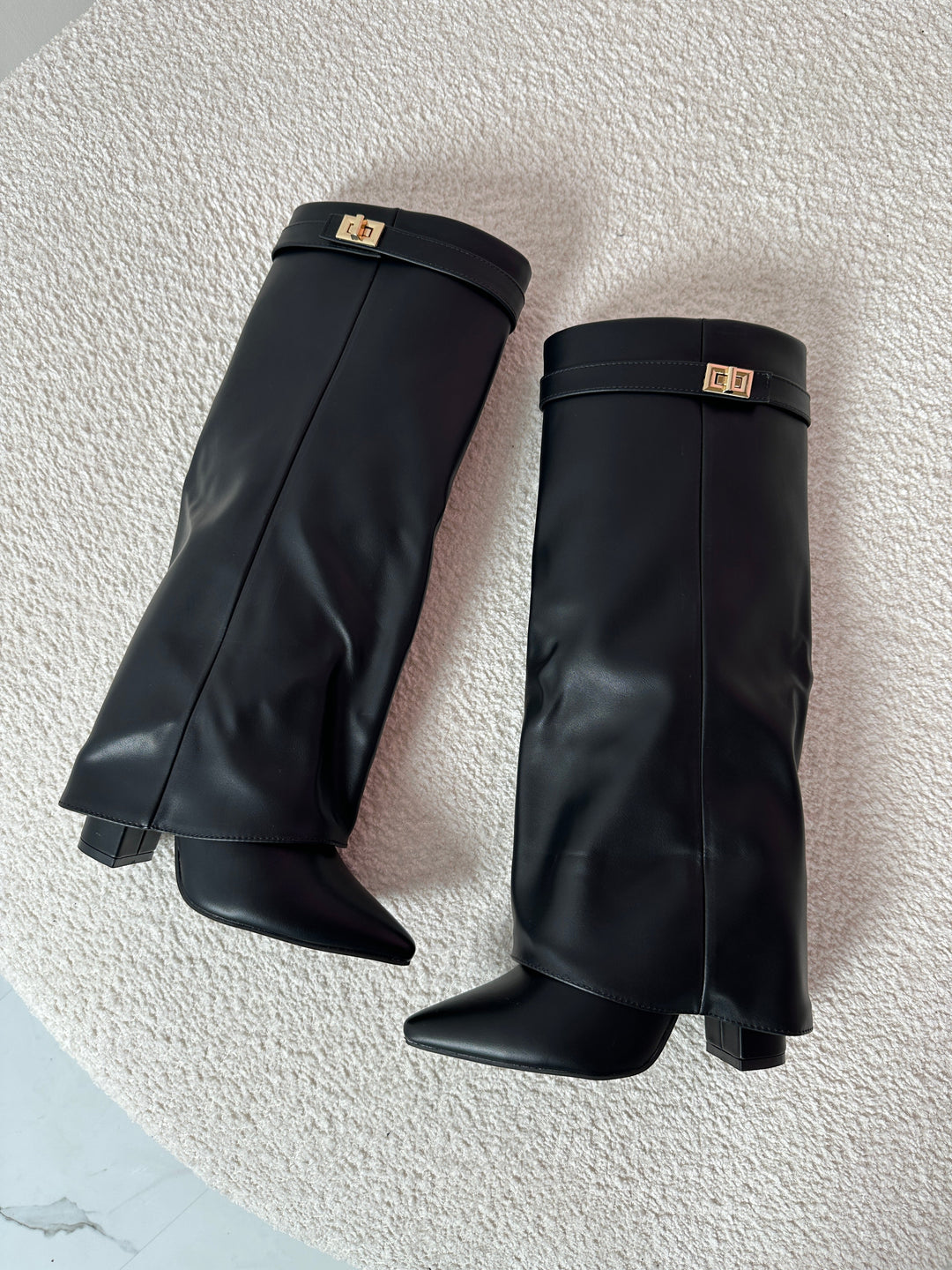 SERENA™ - Stivali in Pelle Nera