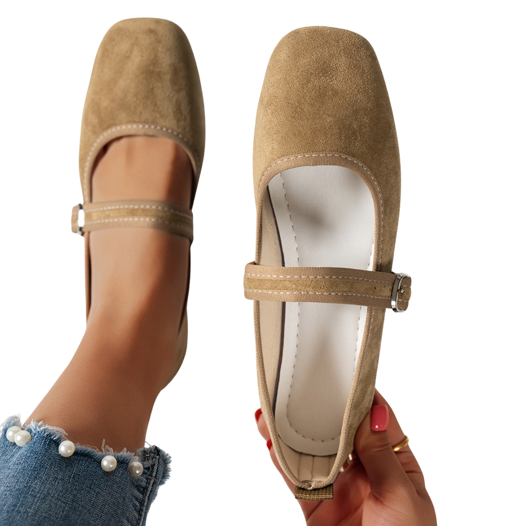 CLEO™ – Scarpe Mary Jane con Punta Quadrata Vintage