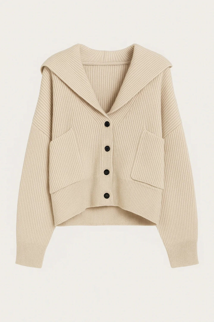 ELANORA | CARDIGAN IN MAGLIA CON SCOLLO A V PROFONDO