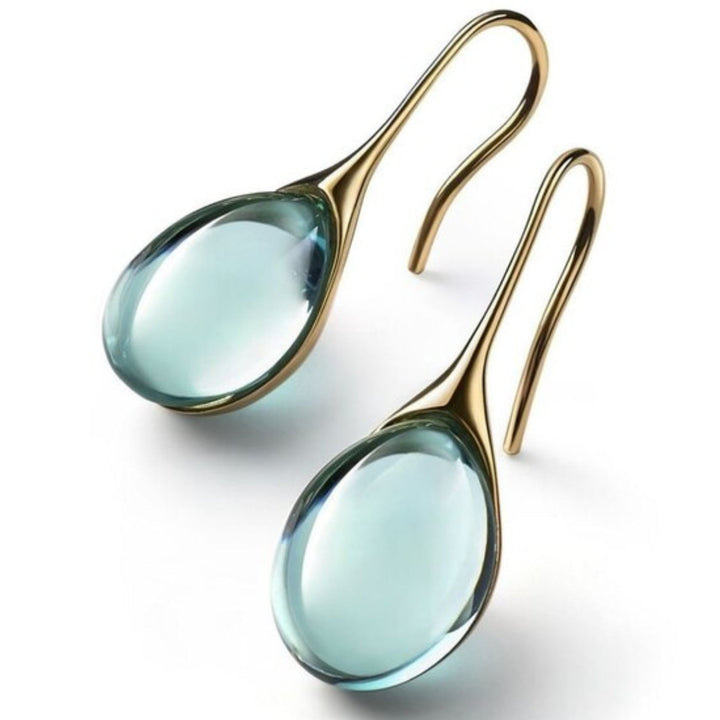 ROMY™ - Orecchini a Goccia in Cristallo in Oro e Argento