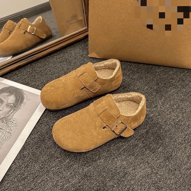 Ophelia | Scarpe in Pelle Sintetica Invernali da Donna Foderate in Peluche