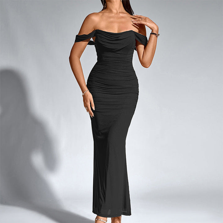 VALENTINI™ – Abito da Sera Mermaid Arricciato Chic senza Spalline