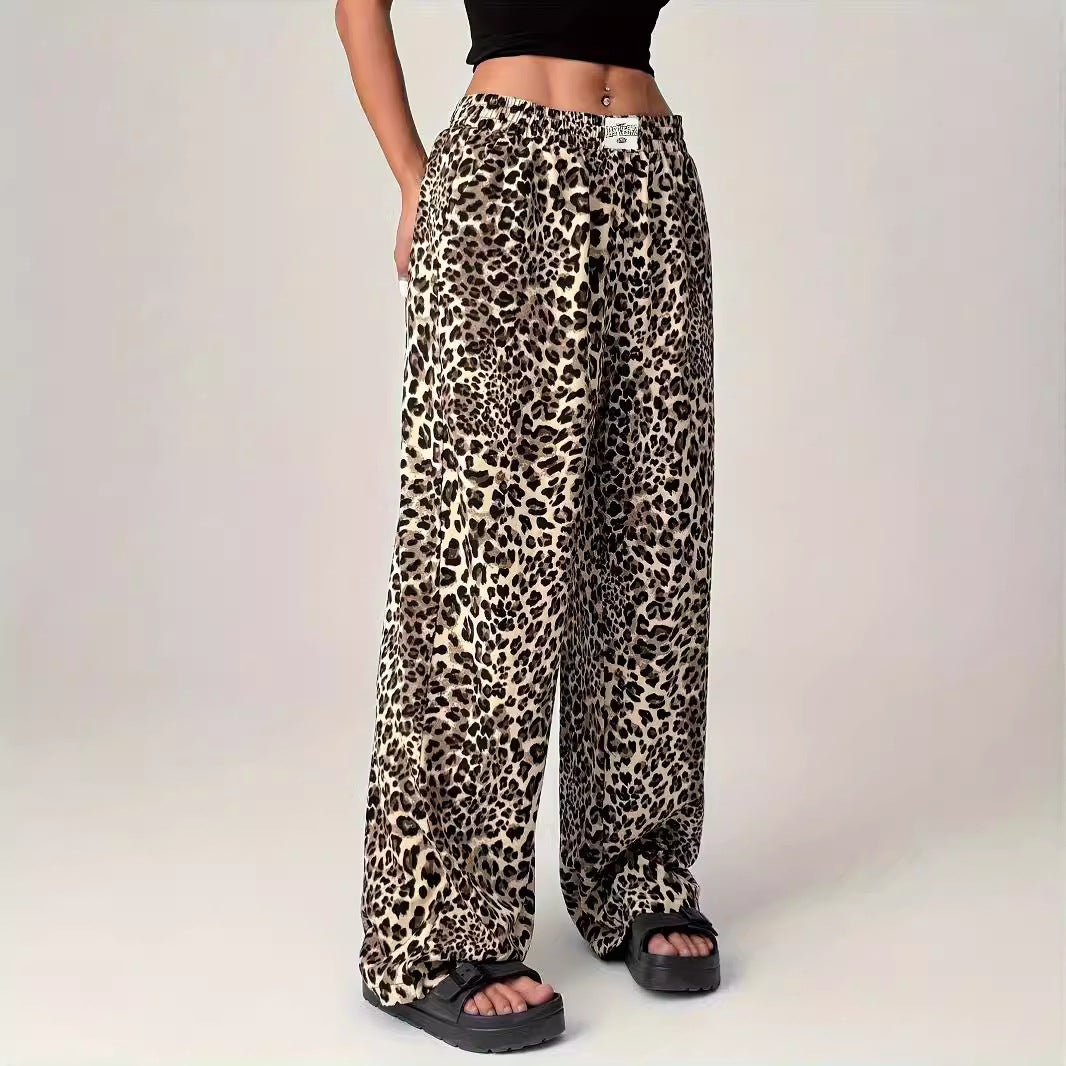 LIEZEL™ – Pantaloni Leopardati Comodi a Gamba Dritta