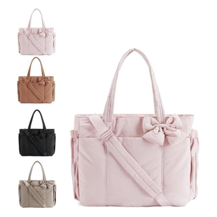 MARVA™ - Borsa a Spalla Compact Bow per Donna, Carina e Morbida