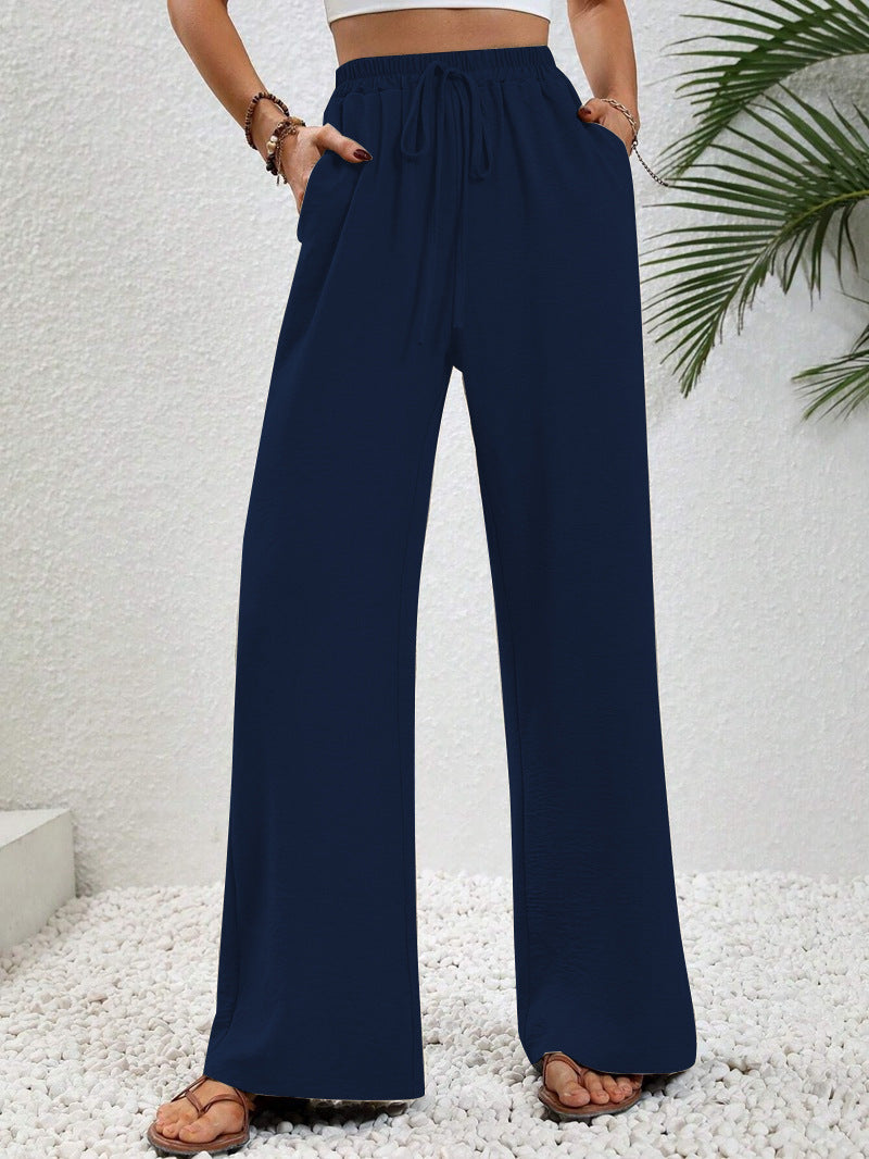 NIKU™ - Pantaloni Casual a Gamba Larga con Coulisse