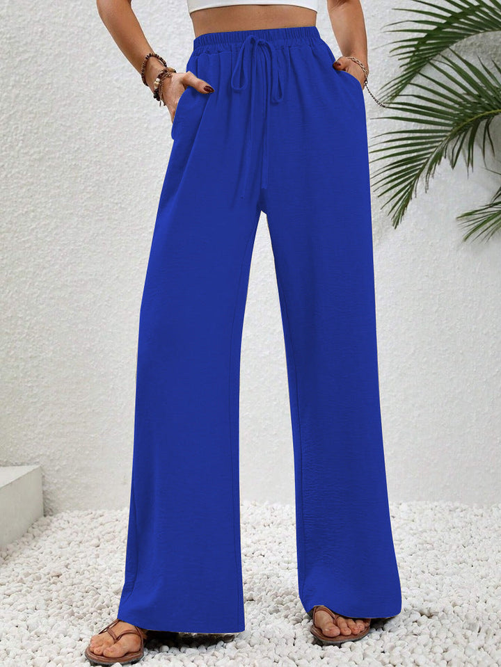 NIKU™ - Pantaloni Casual a Gamba Larga con Coulisse