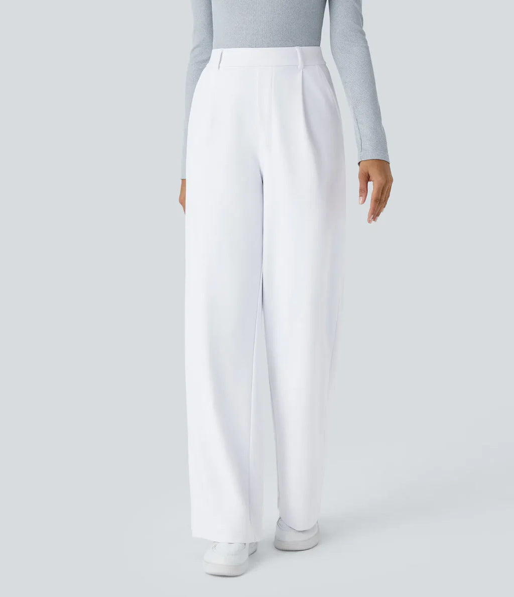 CHARMIE™ - Pantaloni Casual a Vita Alta con Gamba Dritta