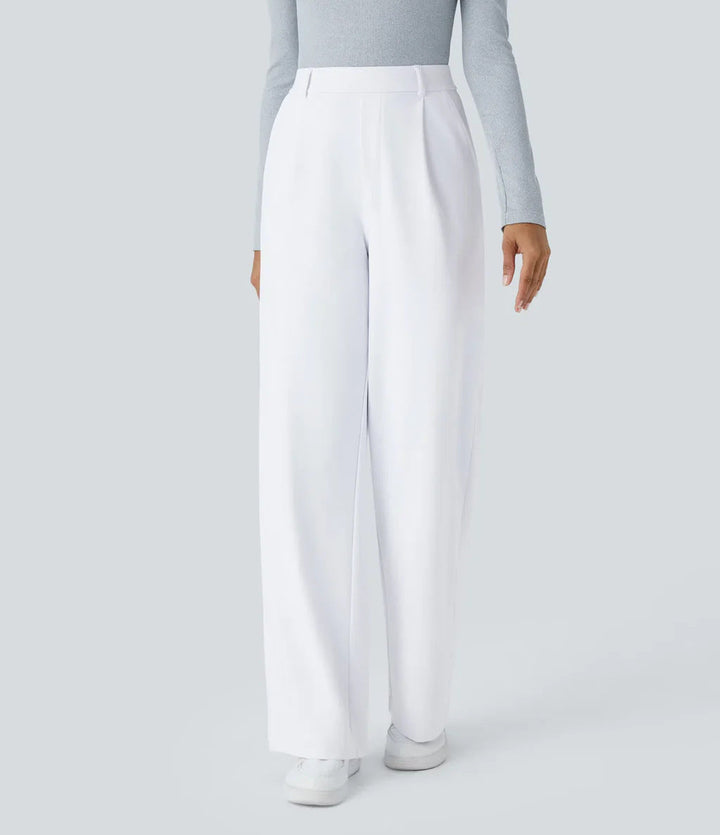 CHARMIE™ - Pantaloni Casual a Vita Alta con Gamba Dritta