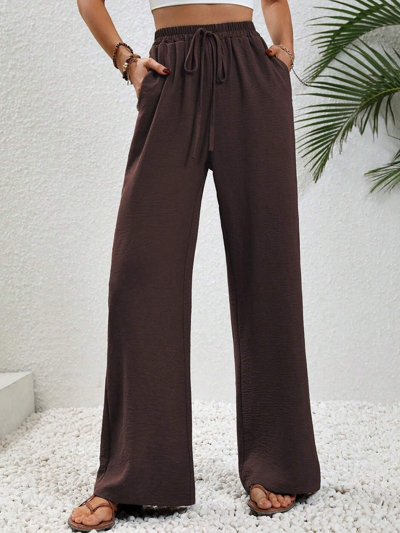 NIKU™ - Pantaloni Casual a Gamba Larga con Coulisse