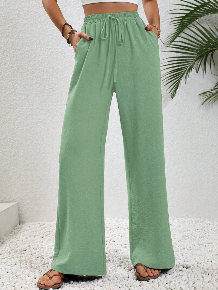 NIKU™ - Pantaloni Casual a Gamba Larga con Coulisse